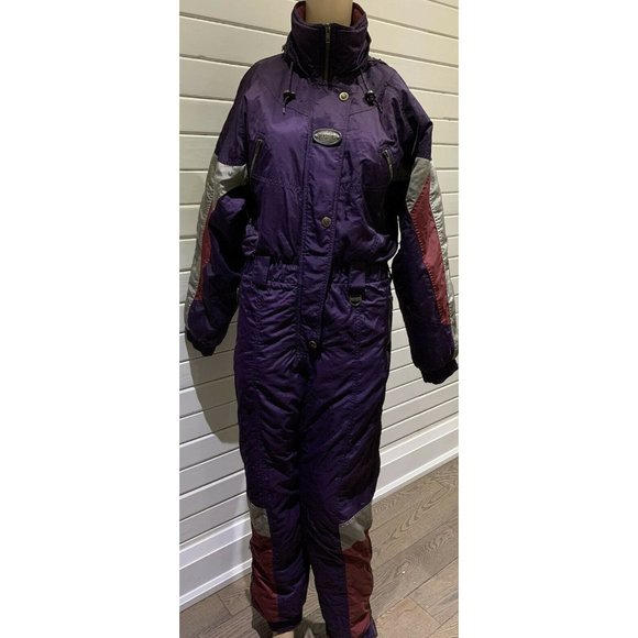 Jackets & Blazers - Vintage women Etirel one pice ski snow suit, purple, medium 8-10 READ